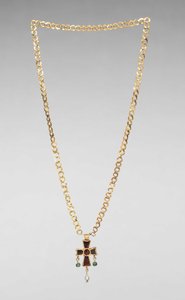 Kette mit Anhängerkreuz, 500er Jahre von Byzantine School