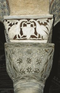 Dekoriertes Kapitell aus dem Inneren von Byzantine School