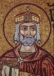 König David (10. Jahrhundert v. Chr.) von Byzantine School