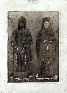 Manuel I. Komnenos (ca. 1122-80) und Kaiserin Maria von Antiochia (gest. ca. 1182)
