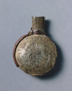Pilgerampulle mit Szenen der Kreuzigung