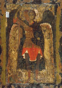 Die Erscheinung des Erzengels Michael vor Josua, dem Sohn des Nun, frühes 13. Jahrhundert
