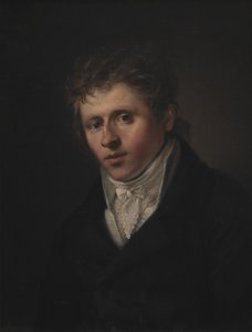 Porträt des Malers Johan Christian Dahl von C.A. Jensen