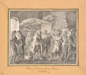 Szene aus Ludvig Holbergs "Das arabische Pulver"