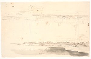 Zwei Ansichten von Kopenhagen. Eine mit der Erlöserkirche