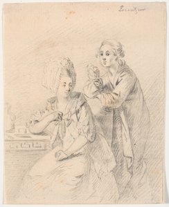 Entwurf für ein Porträt von Kollegiedeputeret Frederik Carl Trant (1738-98) und Ehefrau Cornelia, geb. Schumacher