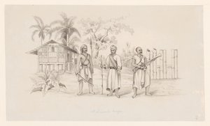 Atjehische Truppen (Titel auf Objekt) von C.D. Wulf (attributed to)