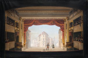 Das Innere des königlichen Theaters während der Aufführung von Jacob v. Thyboe von C.F. Christensen