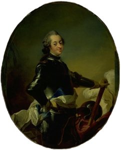 Porträt von Frederik V. in Rüstung von C.G. Pilo