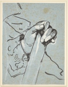 Studie einer Hand von C.G. Pilo