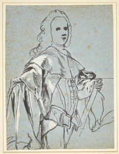 Studie zu einem Porträt, vermutlich von A.G. Moltke von C.G. Pilo