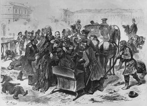 Ermordung von Zar Alexander II. in St. Petersburg, 13. März