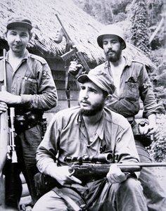 Fidel Castro in den Sierra Maestra Bergen