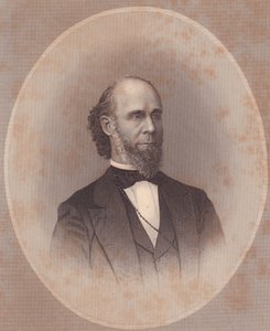 Porträt des amerikanischen methodistischen Geistlichen Daniel P. Kindle (Stich)