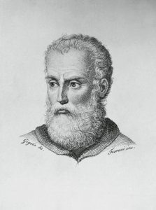 Porträt von Annibale Caro (1507-1566), italienischer Schriftsteller und Dichter, Gravur von Ado Fioroni (aktiv 1812-1833) nach einer Zeichnung von Giovanni Battista Gigola (1767-1841)