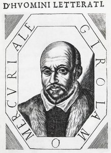 Porträt von Girolamo Mercuriale (1530-1606), italienischer Arzt und Philosoph, Tuschzeichnung von J.B. and Brown J. Rowbotham