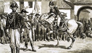 Als britische Truppen St. Domingue angriffen, schlugen die von Toussaint Louverture geführten Truppen zurück