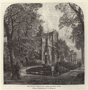 Middle Temple Hall vom Fountain Court von C.O. Murray