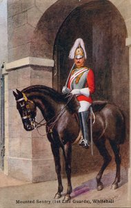 Berittener Wachposten 1st Life Guards, Whitehall, 1933