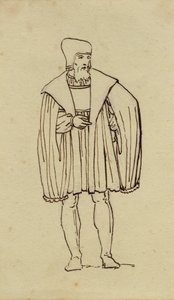 Studie einer Tracht aus dem 16. Jahrhundert von Christoffer Wilhelm Eckersberg