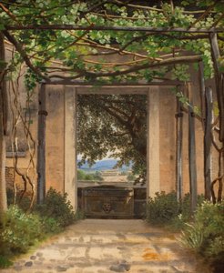 Eine Pergola, Italien