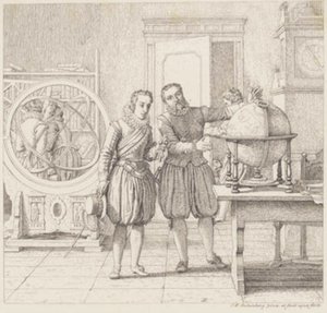 Christian IV. besucht Tycho Brahe in Uranienborg von Christoffer Wilhelm Eckersberg