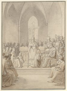 Die Gründung des Elefantenordens von Christoffer Wilhelm Eckersberg