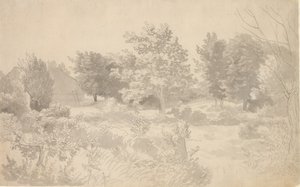 Ein Gehege mit Bäumen von Christoffer Wilhelm Eckersberg