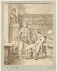 Frederik III lässt das Königsgesetz von Peder Schumacher ausarbeiten von Christoffer Wilhelm Eckersberg