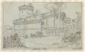 Die Festung in Ostia von Christoffer Wilhelm Eckersberg