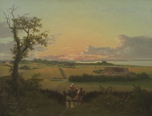 Landschaft mit einem Stile. Die Insel Møn von Christoffer Wilhelm Eckersberg