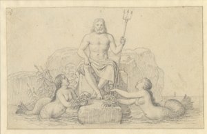 Neptun und zwei Nereiden von Christoffer Wilhelm Eckersberg