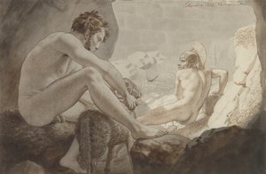 Odysseus flieht vor Polyphem