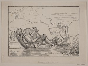 Partie von Kullen, vom Meer vor Mölle gesehen. von Christoffer Wilhelm Eckersberg