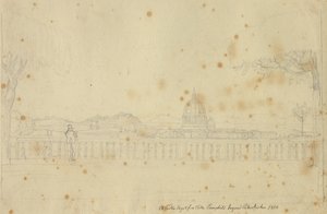 Parti fra Villa Pamphili mod Peterskirken von Christoffer Wilhelm Eckersberg
