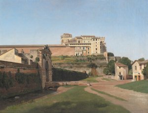 Porta Angelica und ein Teil des Vatikans von Christoffer Wilhelm Eckersberg