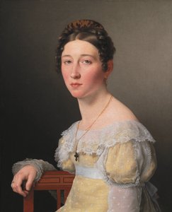 Porträt von Emilie Henriette Massmann, Verlobte von Frederik Wilhelm Caspar von Benzon von Christoffer Wilhelm Eckersberg