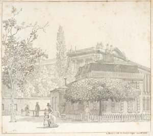 Restaurant Ledoyen bei Place de la Concorde nahe Champs-Élysées, Paris von Christoffer Wilhelm Eckersberg
