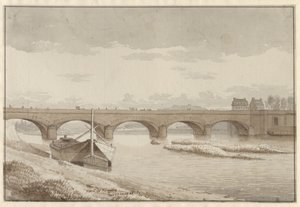 Die Seine-Brücke bei Neuilly, Paris, 13. Mai 1812 von Christoffer Wilhelm Eckersberg