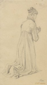 Studie einer knienden Frau von Christoffer Wilhelm Eckersberg