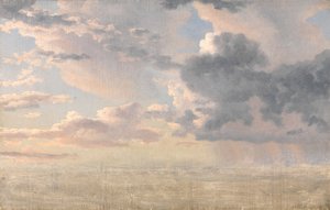 Studie von Wolken über dem Sund