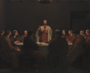 Das letzte Abendmahl. Altarbild von Christoffer Wilhelm Eckersberg