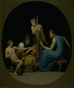 Die Parzen: Klotho, Lachesis und Atropos spinnen den Lebensfaden von Christoffer Wilhelm Eckersberg
