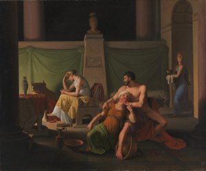Die Rückkehr des Odysseus. Szene aus Homers Odyssee von Christoffer Wilhelm Eckersberg