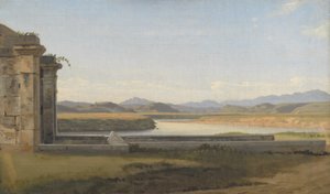 Blick von der Fontana Acetosa, Rom von Christoffer Wilhelm Eckersberg