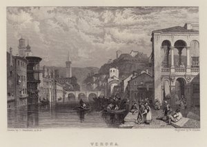 Verona (Farblithografie) von C. (after) Stanfield