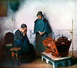 Die leere Wiege, 1911-1912 von C Bisschop