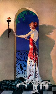 Modische Frau der 1920er Jahre in Spanien, ca. 1925 von C. Coles Phillips