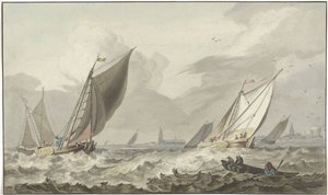 Zuiderzee mit Medemblik in der Ferne