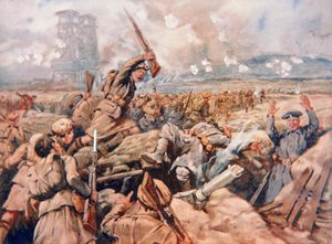 Angriff der schottischen Regimenter bei Loos